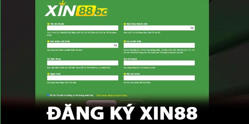 Cách đăng ký tham gia game bài Xin88 như thế nào